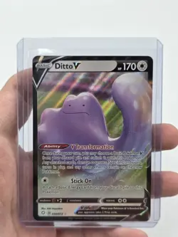 Pokemon Ditto V 050/072 Shining Fates Ultra Rare V Near-Mint (ENGLISH) - Image 1