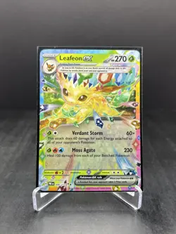 2025 Pokemon PRE Leafeon EX Prismatic Evolution #006/131 (B) - Image 1
