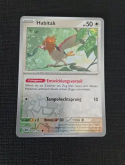 Pokemon - Habitak - MEW 021/165 - Reverse Holo - Deutsch - NM - Image 1