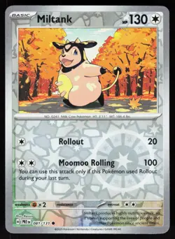 Miltank 081/131 Common SV: Prismatic Evolutions Pokemon Reverse Holo NM - Image 1