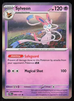 Sylveon 040/131 Holo Rare SV: Prismatic Evolutions Pokemon Holo NM - Image 1
