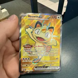 2026 POKEMON MEOWTH EX FULL ART# 107/088 MEGA EVOLUTION PERFECT ORDER - Image 1