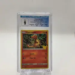 Pokemon Charmander 9/25 McDonald's Collection 2021 Confetti Holo CGC 9 Mint - Image 1