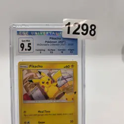 Pokemon Pikachu 25/25 McDonald's Collection 2021 Non Holo CGC 9.5 Gem Mint - Image 3