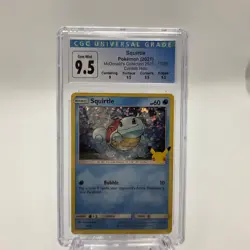 Squirtle McDonald's Collection 2021 17/25 Confetti Holo CGC 9.5 Gem Mint Pokemon - Image 1