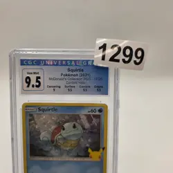Squirtle McDonald's Collection 2021 17/25 Confetti Holo CGC 9.5 Gem Mint Pokemon - Image 3