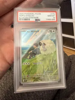 PSA 10💫 | Pokemon | Journey Together | Hop's Wooloo 170/159 | Illustration Rare - Image 1