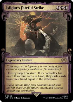 MTG Foil - Isildur's Fateful Strike (Showcase Scrolls) - 542 / NM / Eng - Image 1