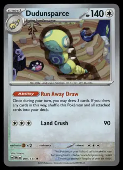 DUDUNSPARCE (POKE BALL) 080/131 HOLO SV: PRISMATIC EVOLUTIONS POKEMON NM - Image 2