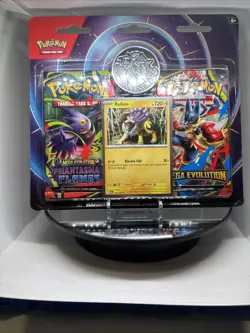 NEW Pokemon Mega Evolution & Phantasmal Flames 2-Pack Blister Sealed - Raikou - Image 1