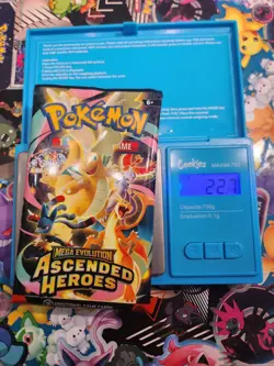 EXTREMELY HEAVY! 22.7g GOD PACKUUU Ascended Heroes Pokemon TCG Booster (SEALED) - Image 1
