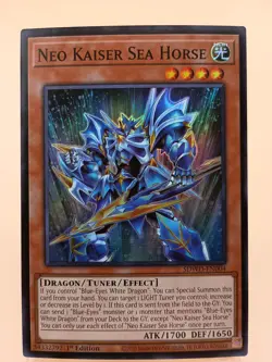 Yu-Gi-Oh! Neo Kaiser Sea Horse SDWD-EN004 Super Rare - Image 1