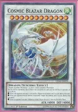 Yugioh - Cosmic Blazar Dragon - 1st Edition Card - Image 1