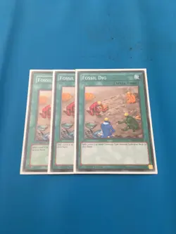 YUGIOH 3x Common/Rare Fossil Dig Mixed Sets Mixed Edition - Image 1