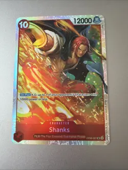 One Piece CCG Wings of the Captain Foil Super Rare #OP06-007 Shanks - Image 1