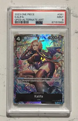 Kalifa (Alternate Art) OP03-081 Pillars of Strength PSA 9 - Image 1