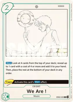 One Piece We Are! (EB02-020/84) EB02 Anime 25th Collection NM FOIL - Image 1