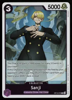 Sanji (070) OP12-070 Rare Legacy of the Master One Piece Near Mint - Image 1