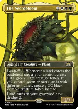 The Necrobloom (Borderless) -Foil Near Mint MTG Modern Horizons 3 - Image 1
