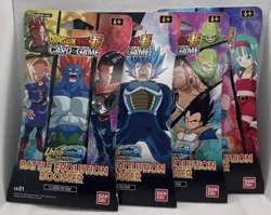 Dragon Ball Card Game Battle Evolution Booster Packs Art Set - Lot Of 4 - NEW! - Image 2