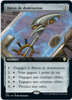 Staff of Domination - Extended Art - FOIL - CMR - Mix and Match - MtG - Image 2