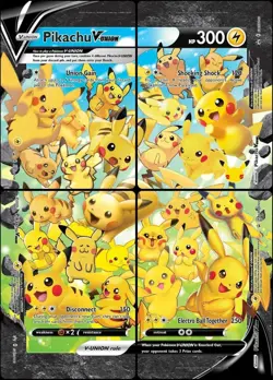 Pikachu V-Union [Set of 4] SWSH: Sword & Shield Promo Cards Holo - Image 1