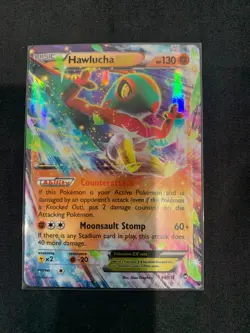 Hawlucha EX 64/111 Holo Furious Fists Pokemon Card - Image 1