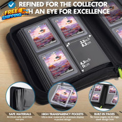 Toploader Binder Trading Card Binder Storage 128 4 Pocket Top Loader Pokemon 7445001022041 - Image 4