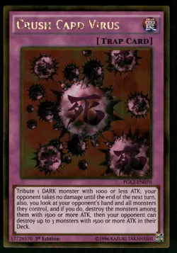Crush Card Virus Gold Rare Premium Gold: Return of the Bling PGL2-EN070 NM - Image 1