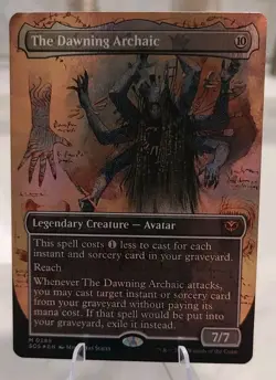 MTG The Dawning Archaic Borderless Secrets of Strixhaven Foil #0289 Magic Card - Image 1