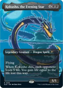 MTG English Kokusho, the Evening Star (Rainbow Foil) NM Foil Secret Lair - Image 1