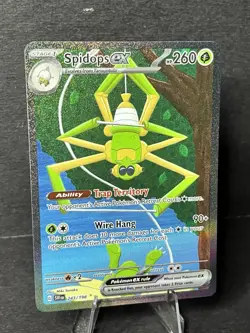 Pokemon TCG Spidops EX Scarlet & Violet Base Set Illustration Rare Card 243/198 - Image 3
