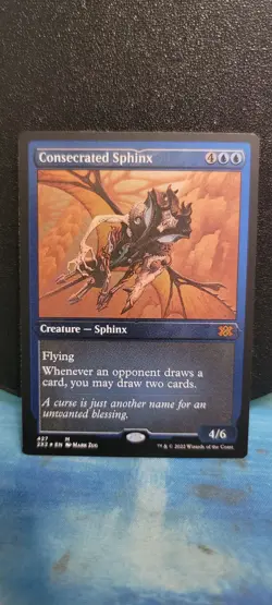 Magic The Gathering Consecrated Sphinx Foil Etched Double Masters - Image 1