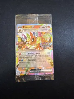Flareon ex #014/131 Stamped Prismatic Evolutions Promo Sealed Pokemon - Image 1