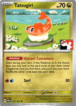 Tatsugiri - Prize Pack Series 7 - Twilight Masquerade Pokemon Card NM - Image 1