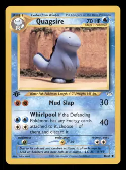 Quagsire 48/64 1st Edition Neo Revelation 2001 Pokemon - Image 1