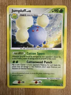 Pokemon TCG Jumpluff Secret Wonders 11/132 Holo Holo Rare MP - Image 1