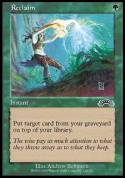 Reclaim - Light Play MTG Exodus - Image 1