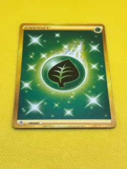 Pokemon Tcg Grass Energy 283/264 Gold Secret Rare Fusion Strike - Image 2