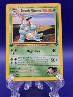 Pokemon 1st Ed Giovanni's Nidoqueen Gym Challenge 23/132 WOTC 2000 NM - Image 1