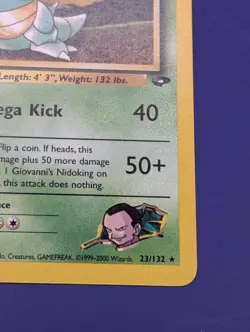 Pokemon 1st Ed Giovanni's Nidoqueen Gym Challenge 23/132 WOTC 2000 NM - Image 3