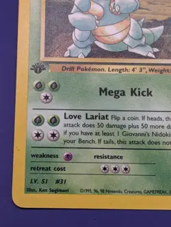 Pokemon 1st Ed Giovanni's Nidoqueen Gym Challenge 23/132 WOTC 2000 NM - Image 4