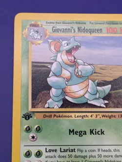 Pokemon 1st Ed Giovanni's Nidoqueen Gym Challenge 23/132 WOTC 2000 NM - Image 5