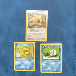 Pokemon TCG Team Rocket Dark Persian, Psyduck, Dark Wartortle Rare Lot WOTC - Image 1