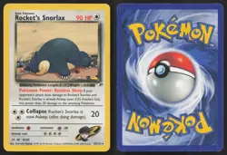 Rocket's Snorlax 33/132 Unlimited Rare Gym Heroes Pokemon English MP - Image 3