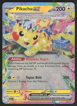 Pikachu ex 057/217 Double Rare ME: Ascended Heroes Pokemon Near Mint - Image 1