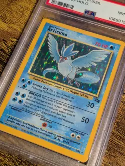 POKEMON FOSSIL ARTICUNO-HOLO #2 PSA 8 NM-MINT - Image 2