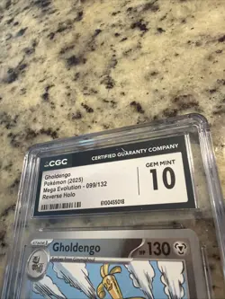 Pokemon Mega Evolution - Gholdengo - 099/132 - Reverse Holo CGC Gem Mint 10 - Image 3