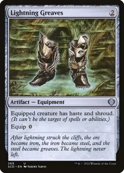 MTG - Lightning Greaves - Starter Commander - X1 - (NM) - - Image 1