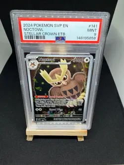Pokemon Noctowl #141 Pokemon Center Stellar Crown PSA 9 - Image 1